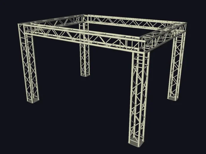 Estrutura modelo quadrado